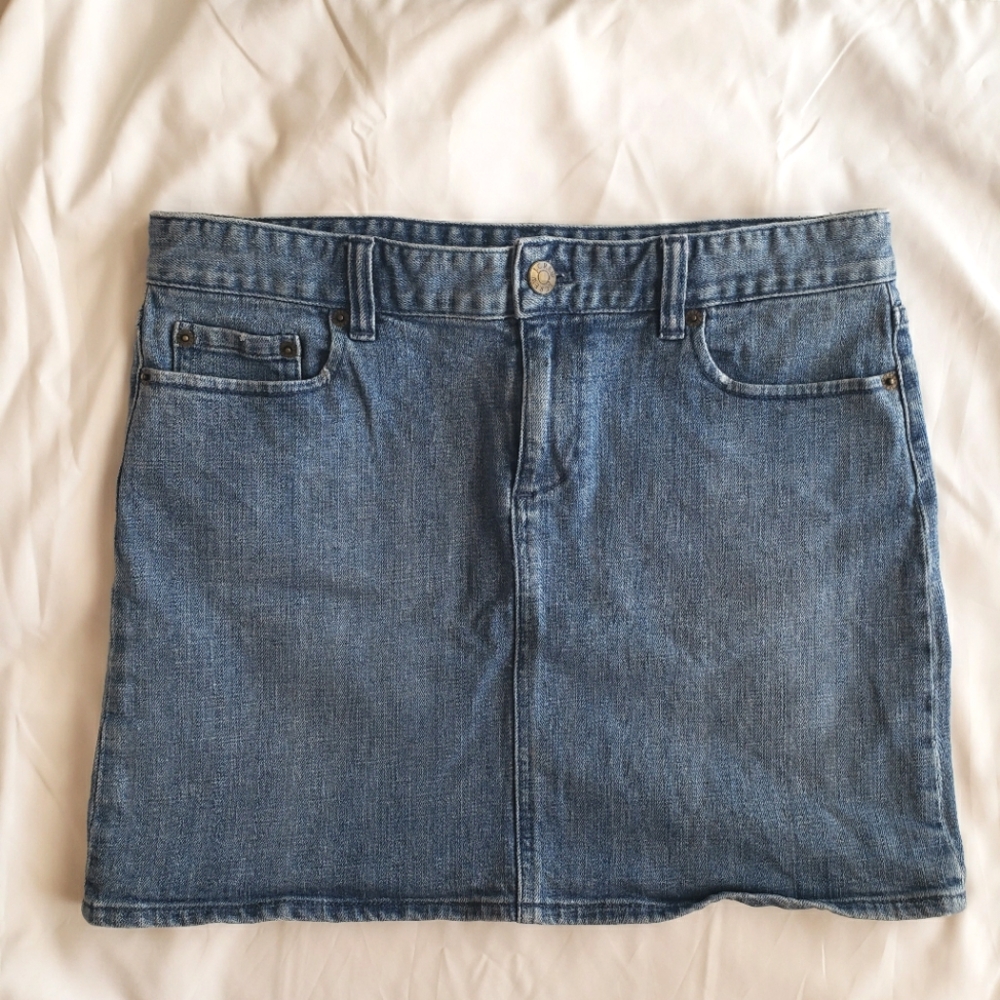 J. Crew Indigo Denim Skirt